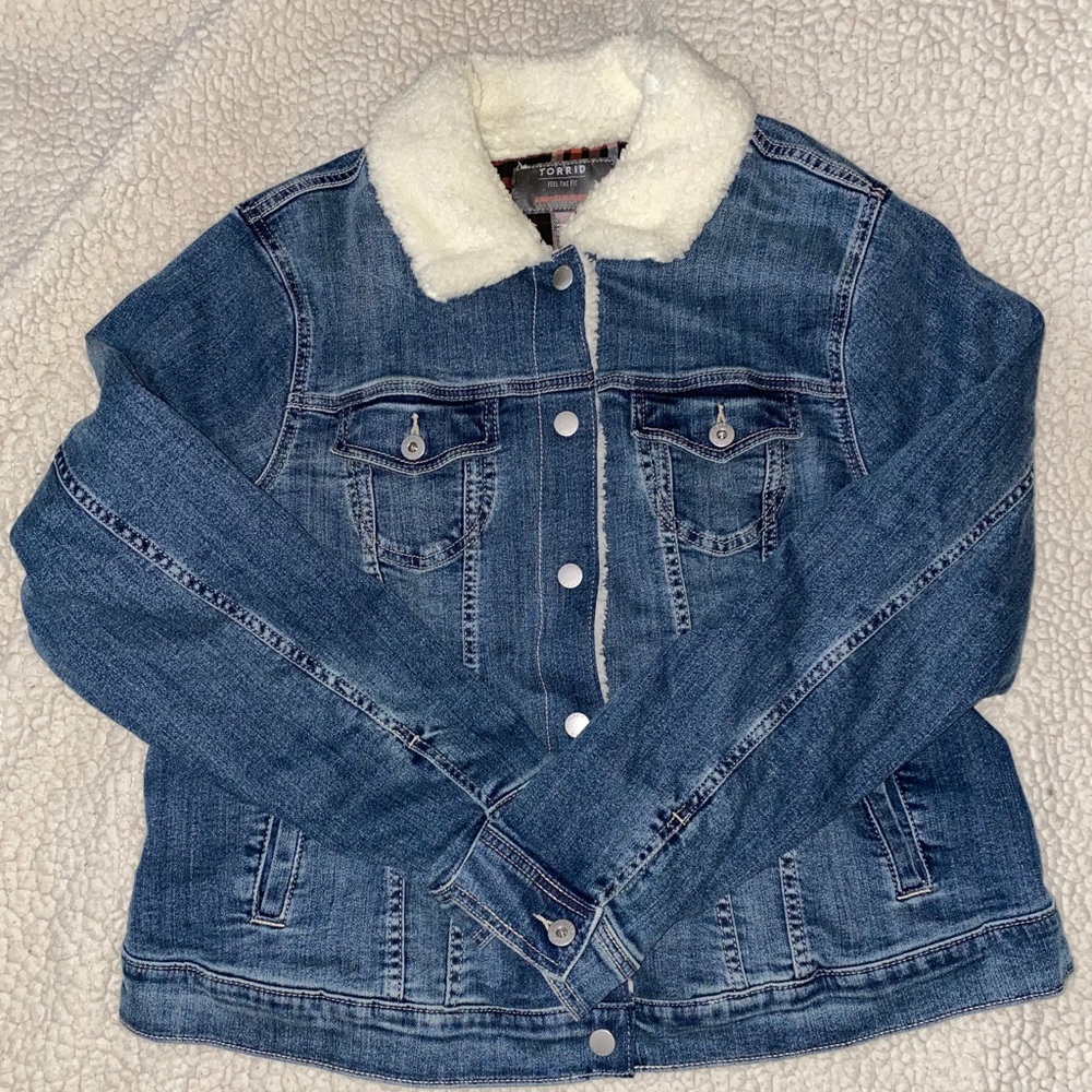 DENIM TRUCKER SHERPA JACKET